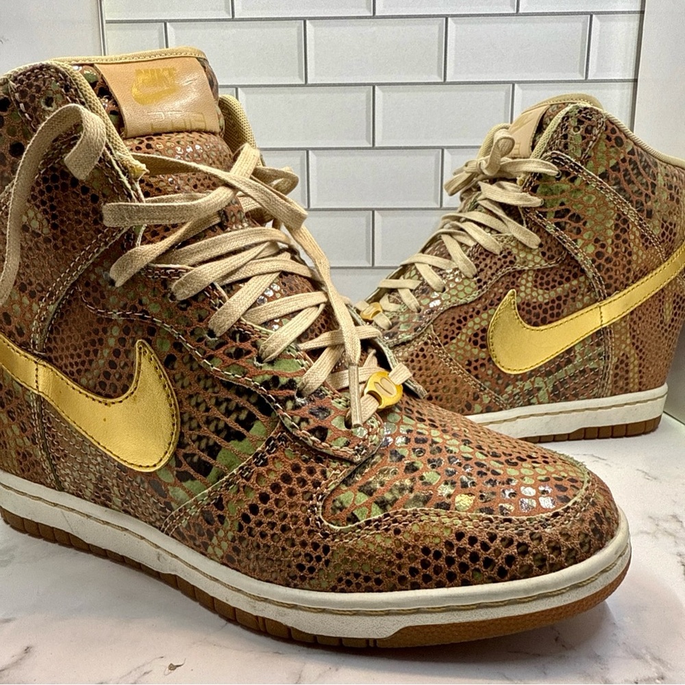 Nike Dunk Sky Hi Wedge Year of the Snake Skin sneakers